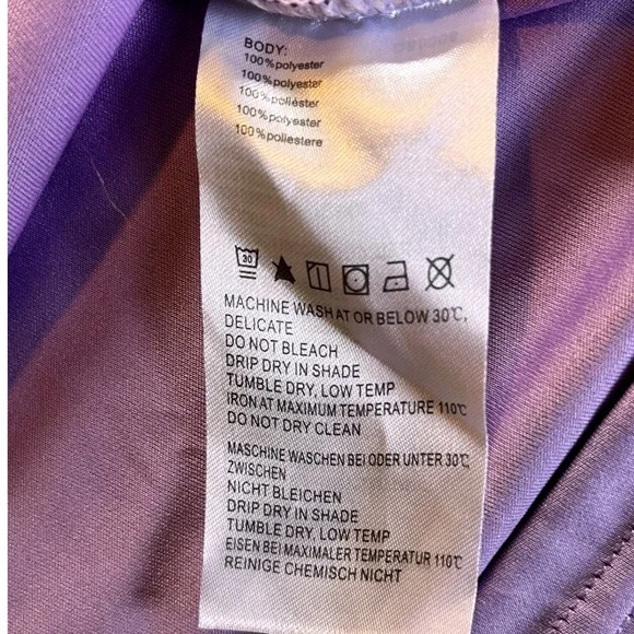 Baleaf UPF 50+ XL Light Purple Long Sleeve Performance Sun Shirt - Picture 6 of 6